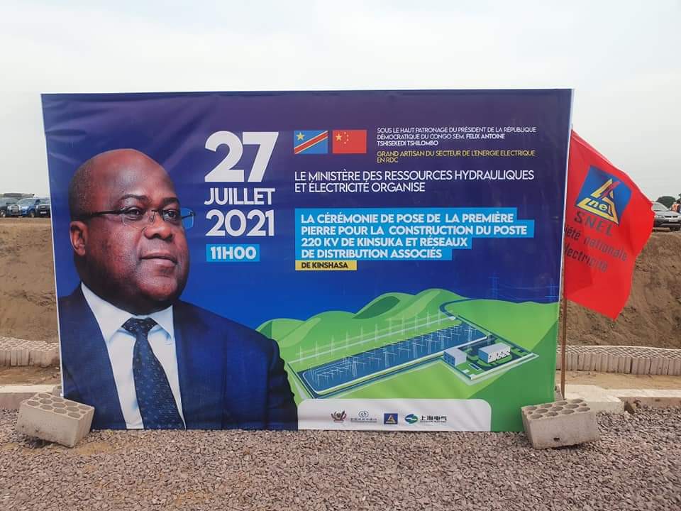 Kinshasa : Félix Tshisekedi inaugure la station électrique de Kinsuka avec  ses 220 KV